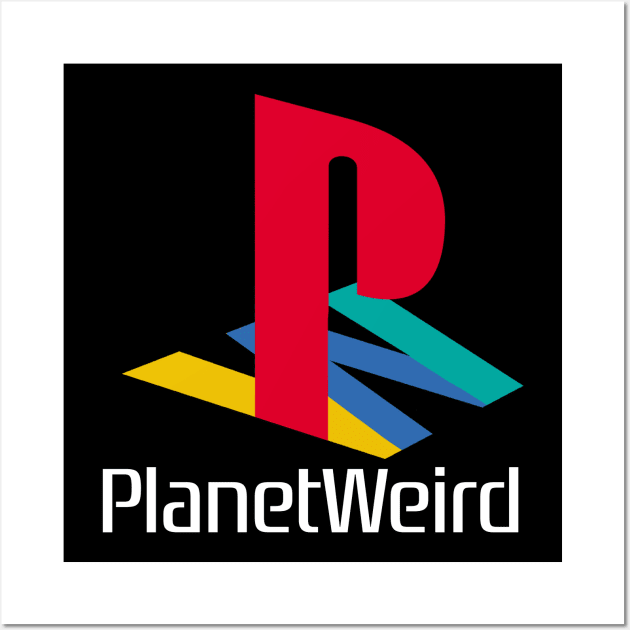 Planet Weird is now on Twitch! (white text) Wall Art by PlanetWeirdPod